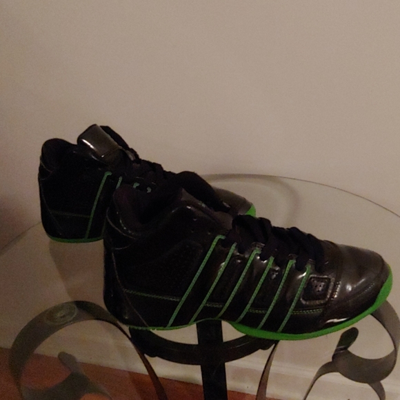 adidas black and neon green